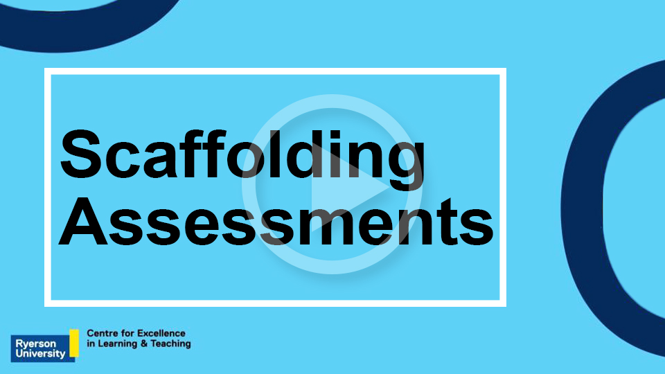 View: Scaffolding assessments in online courses 