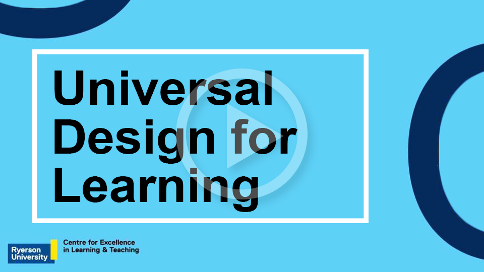 View: Using Universal Design for Learning online