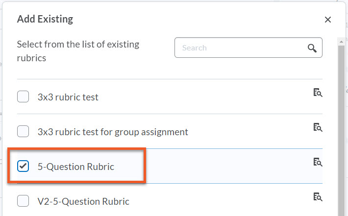 Rubric for dropbox assignment