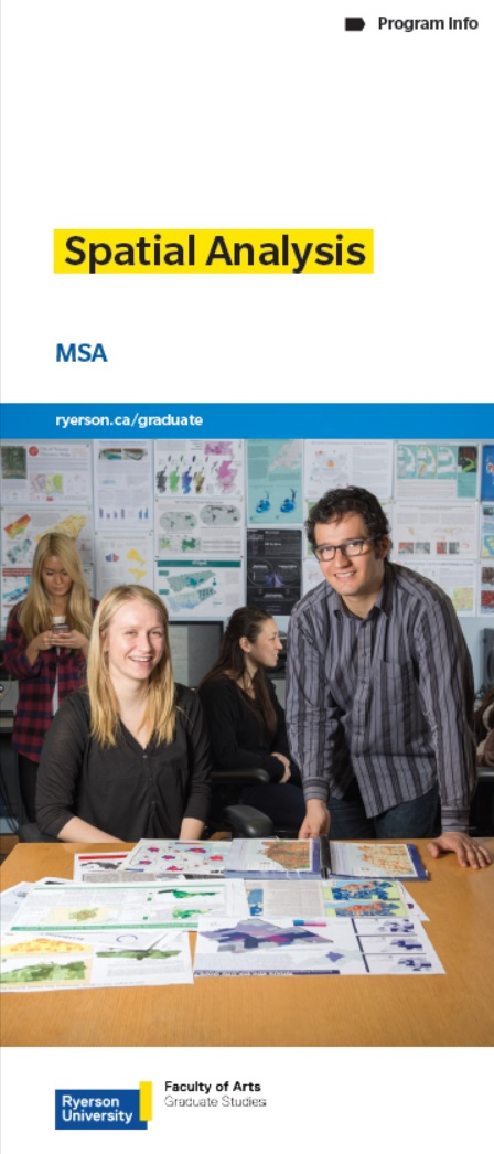 Cover page of the MSA program brochure