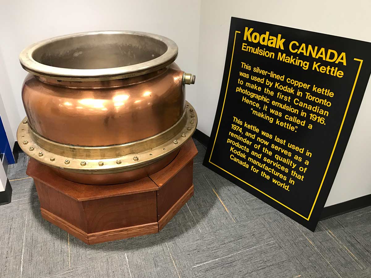 Kodak’s emulsion-making kettle