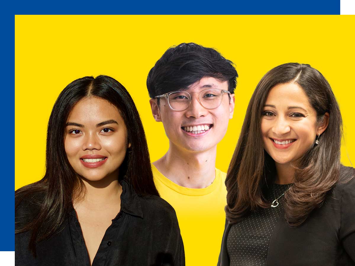 Ruth Susi, Business Technology Management ‘18, Henry Mai, Architectural Science ‘18, Debbie Verduga, Crime Analytics ‘21