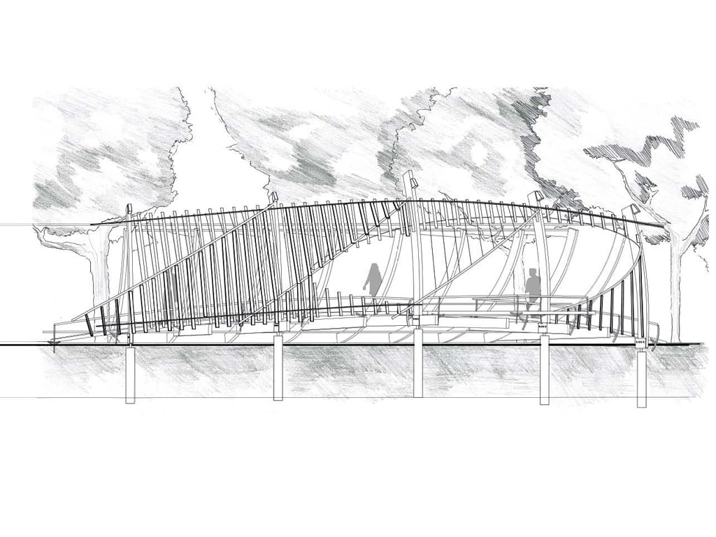 Thomas Gomez-Ospina's concept drawing of Island Viewing Platform