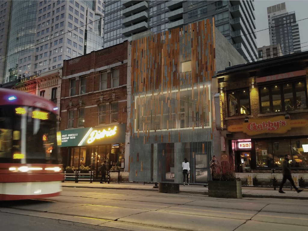 Kelly Hayoung Bang's rendering of Mixed-Use Cafe/Residence: 307 King Street