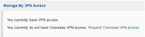 How to request an Overseas VPN