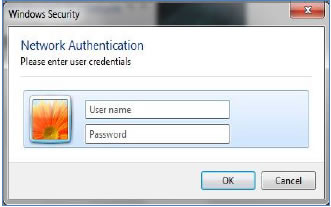 Network authentication window. Login with your my.ryerson user name and password then click OK.