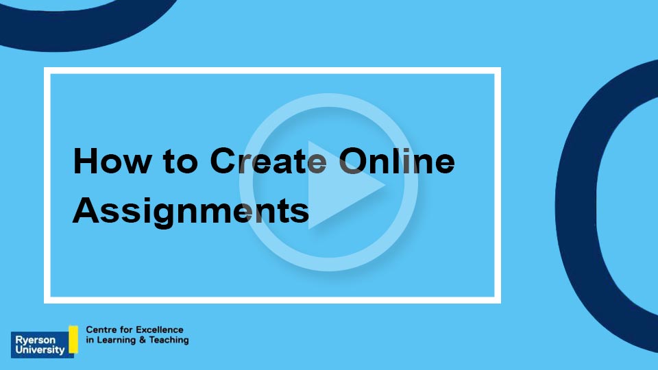 How to Create Online Assignments