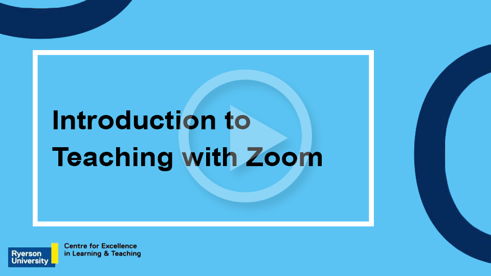 Introduction to Teaching with Zoom for New Faculty
