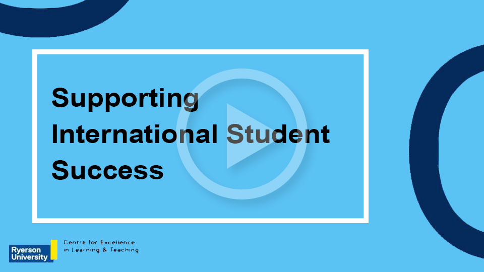 Supporting International Student Success