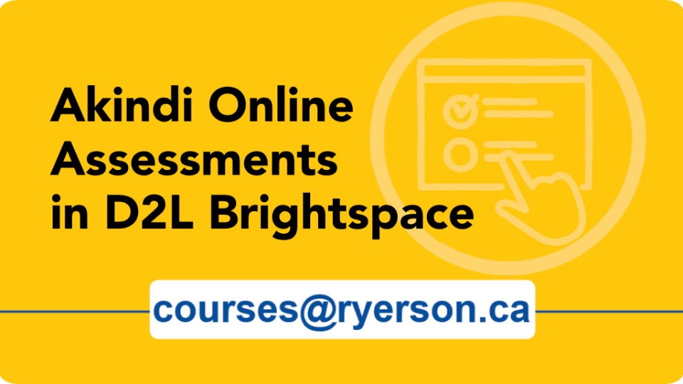 View the webinar "Akindi Online Assessments in D2L Brightspace" 