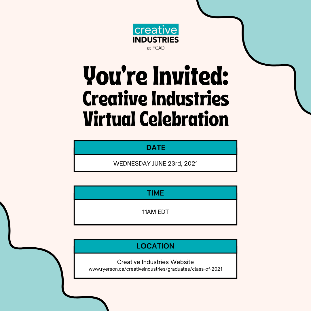 2021 - You're Invited: Creative Industries Virtual Celebration
