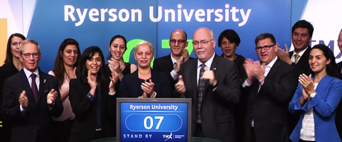 group at ryerson opening of stock exchange