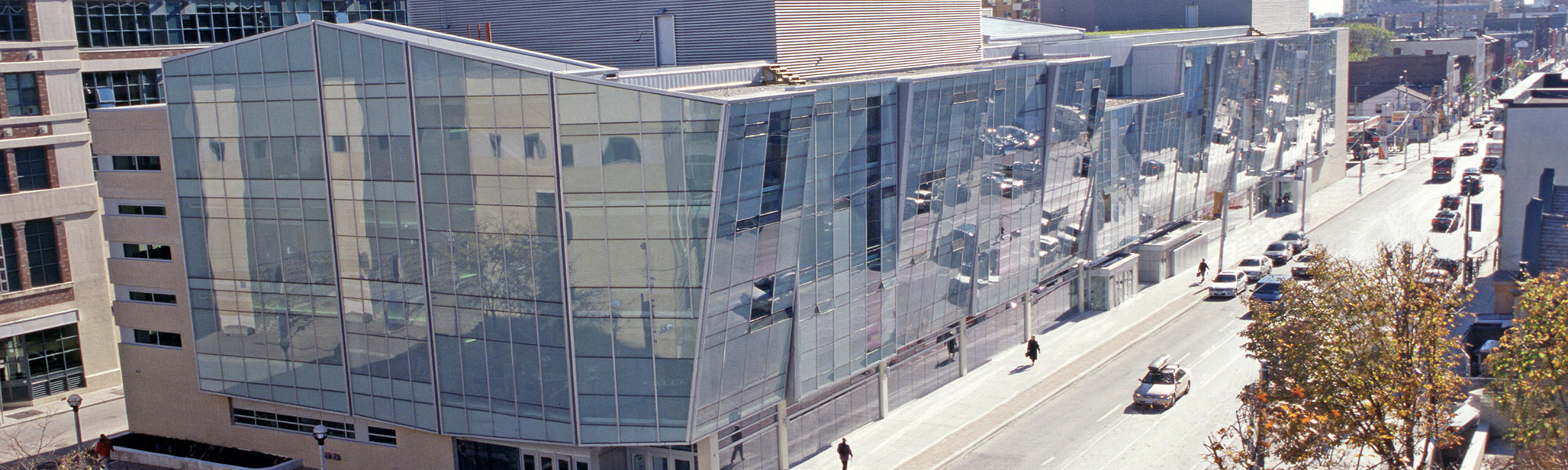 Bird-eye view of the Faculty of Engineering and Architectural science at Ryerson University