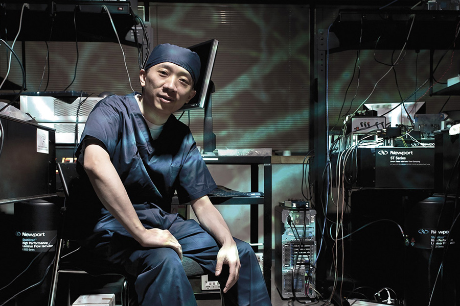 Dr. Victor Yang in a medical room