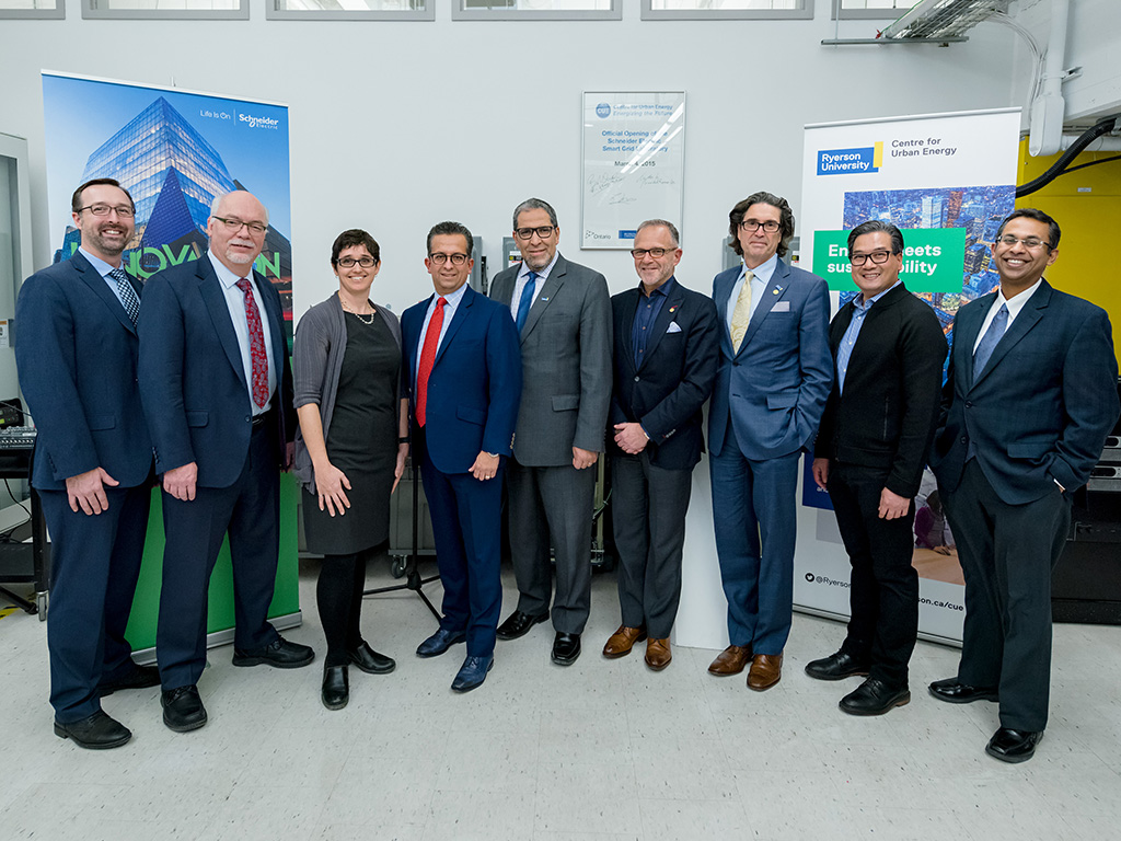 Group of researchers and partners at Schneider Electric Canada