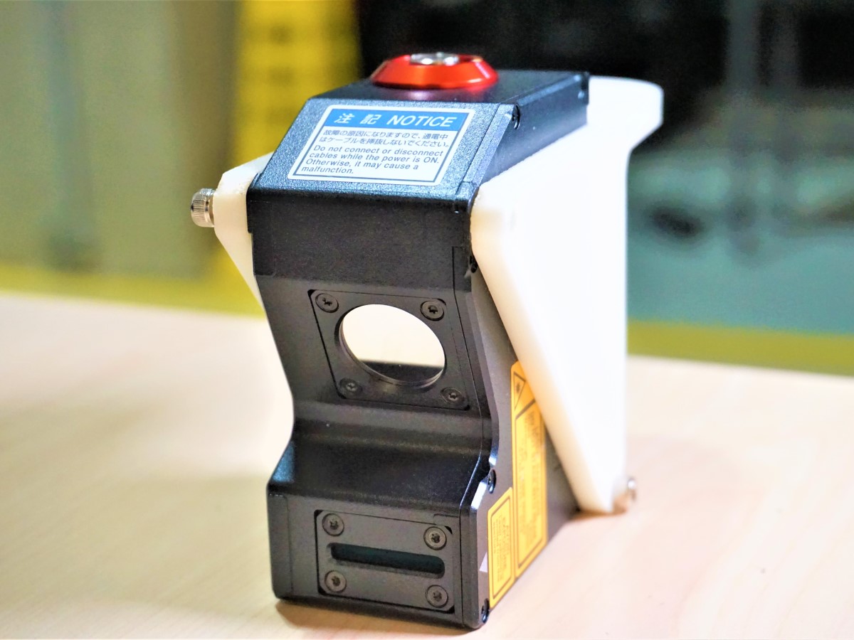 Laser line scanner in a 3D printed mount