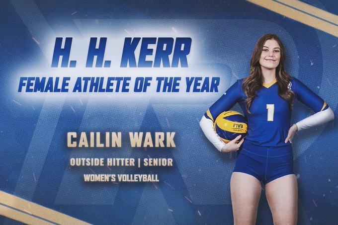 Plaque for Geographic Analysis student Cailin Wark, female athlete of the year 2020 at Ryerson Rams