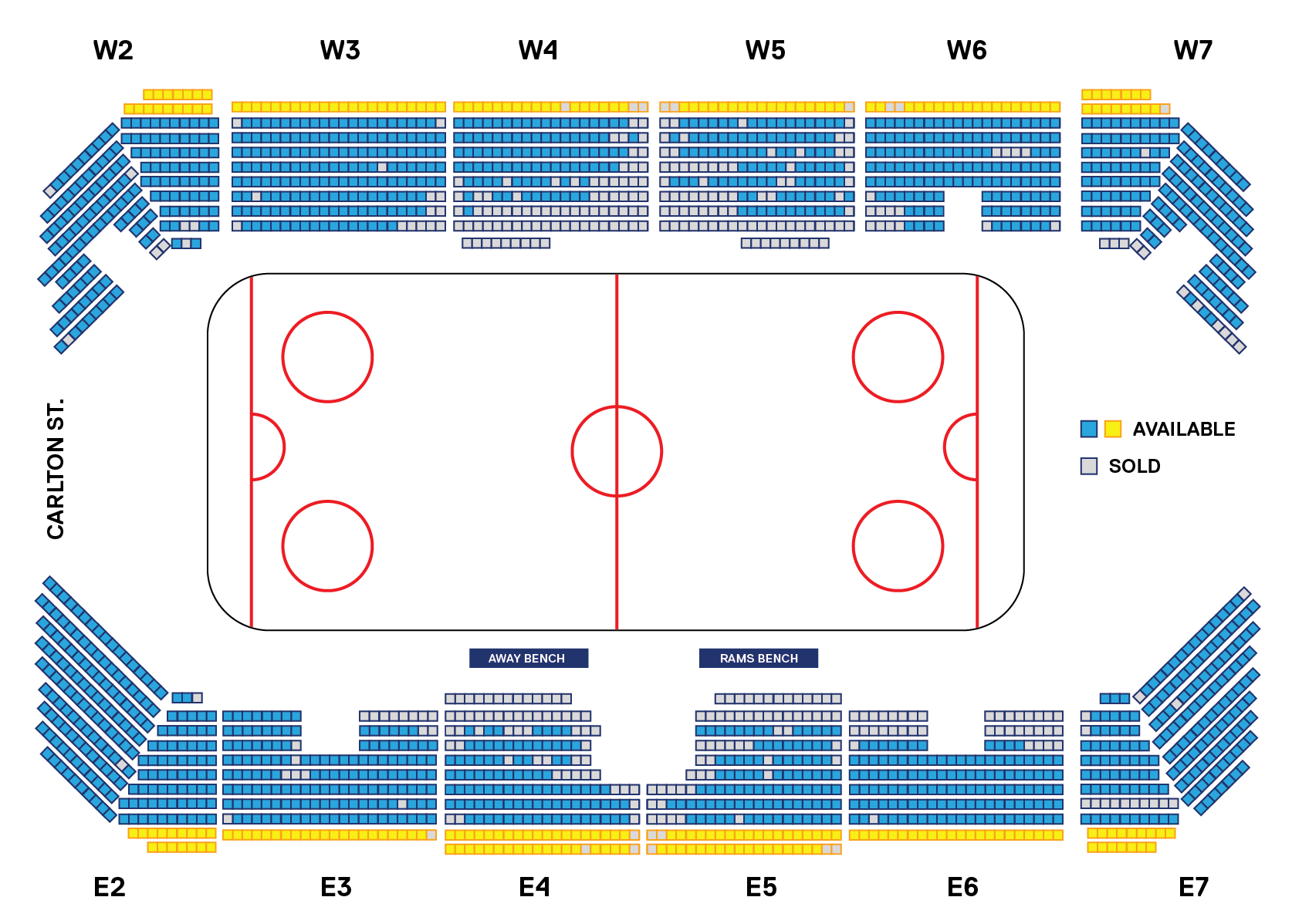 Mattamy Athletic Centre Seating Chart