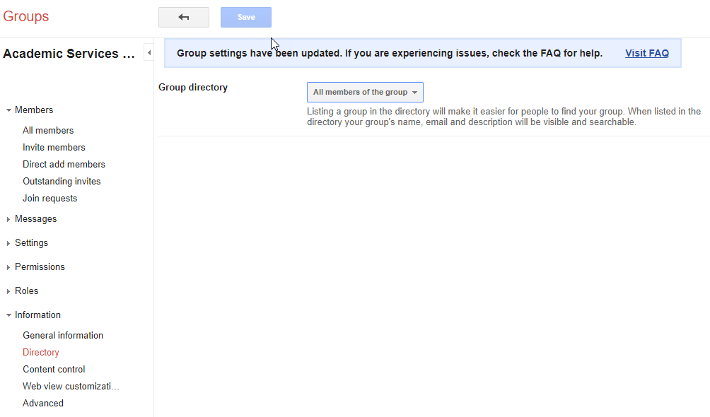 Google Group Directory