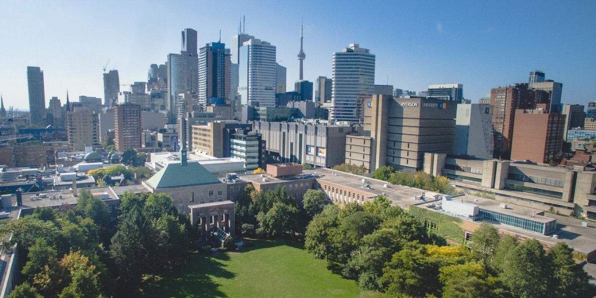 Aerial view of Ryerson campus.