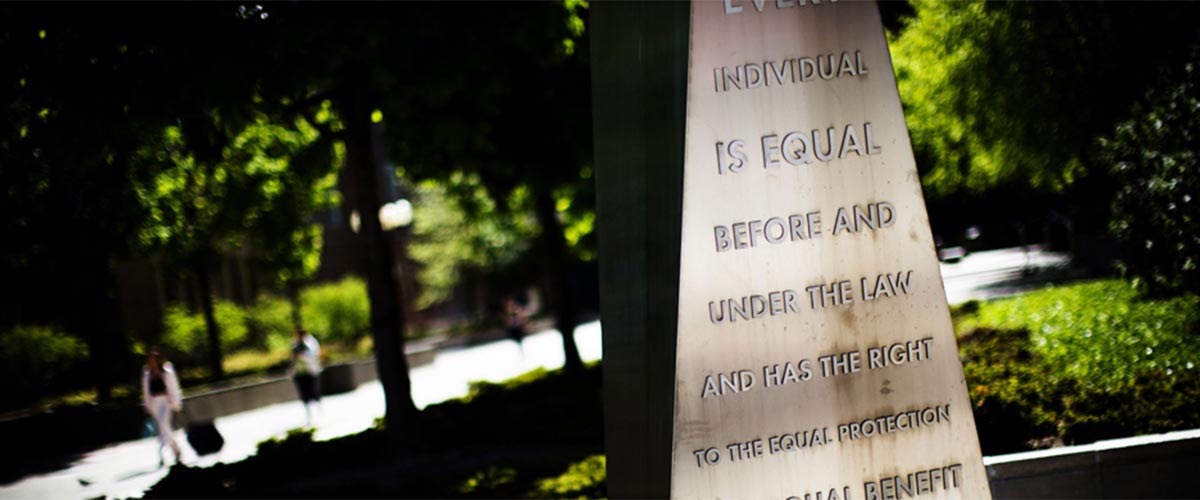 "Every individual is equal before and under the law and has the right to equal protection."