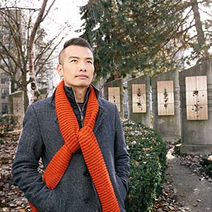 Master of Social Work alumnus Christian Hui at the Toronto AIDS Memorial