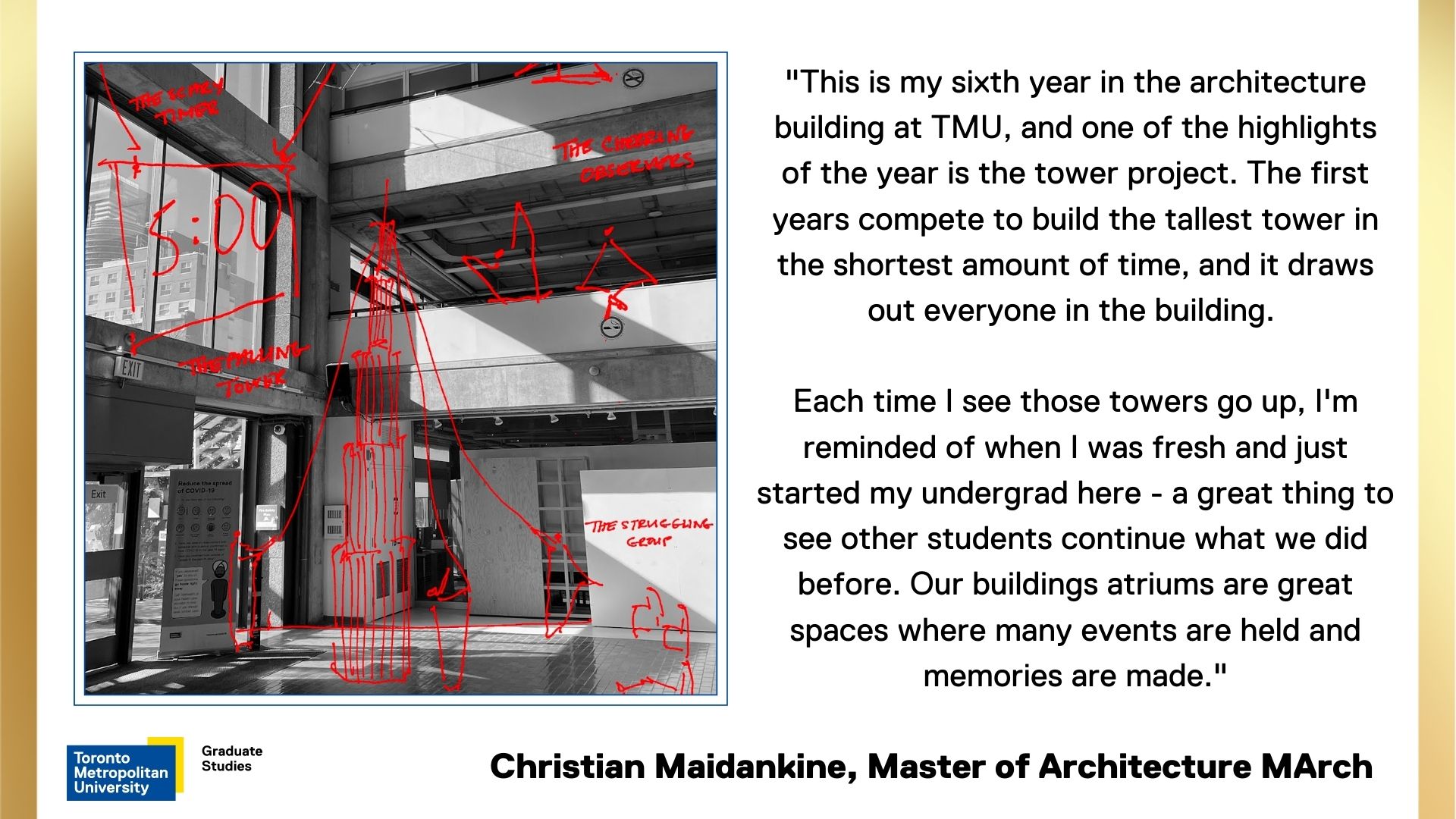 Christian-Maidankine. Architecture building with redline work layered overlayed on image.