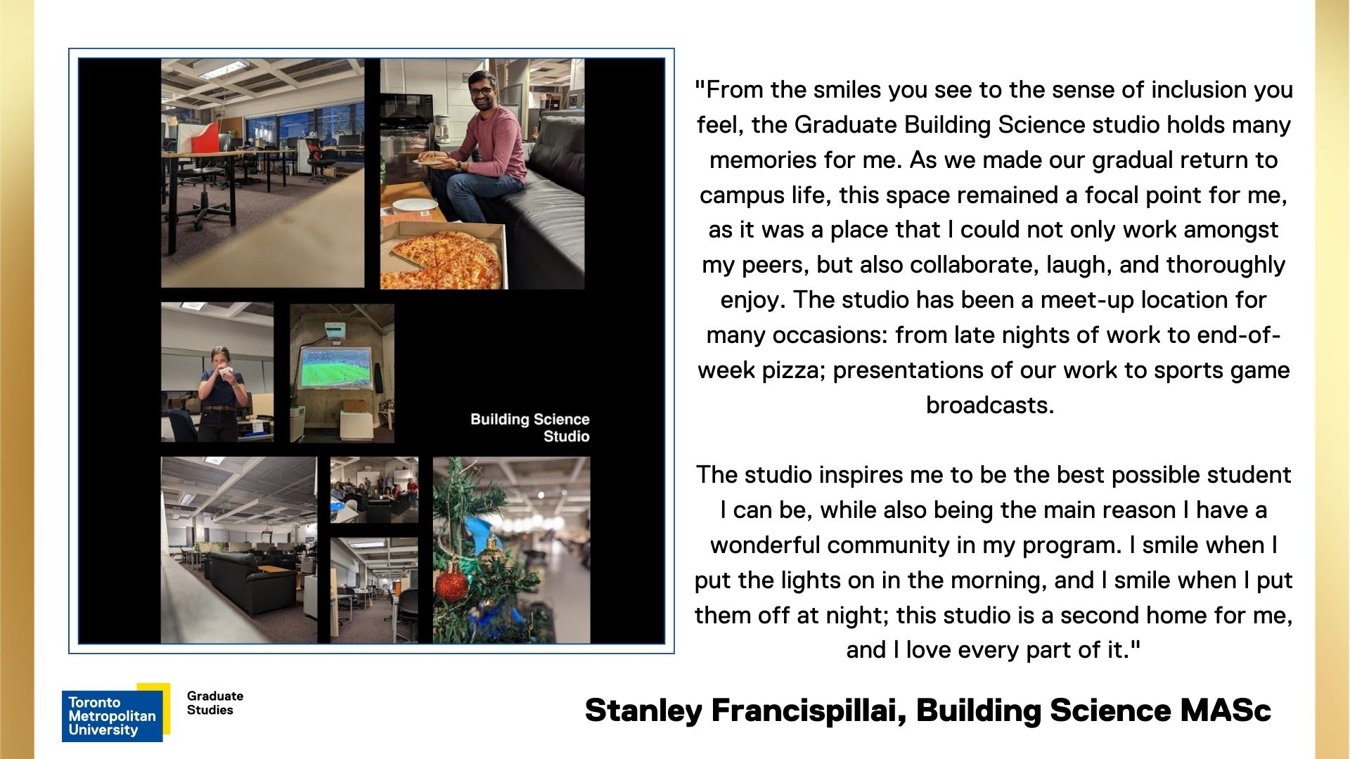 Stanley-Francispillai. Image collage of Building Science Studio. 