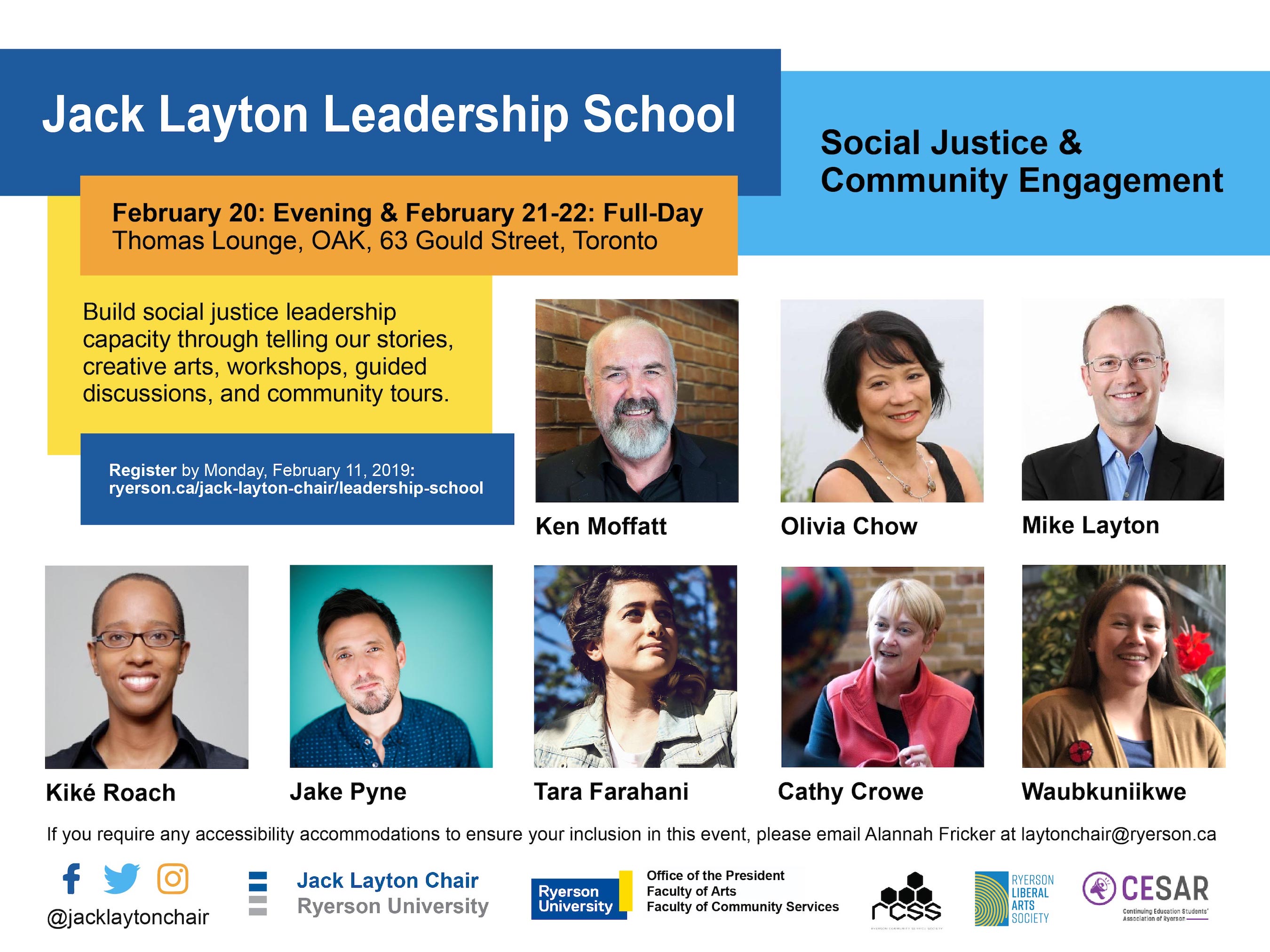 Join us for an evening introduction and two-day workshop where we engage with social justice issues, hear from community leaders, build leadership capacity, and learn how to tell our story.