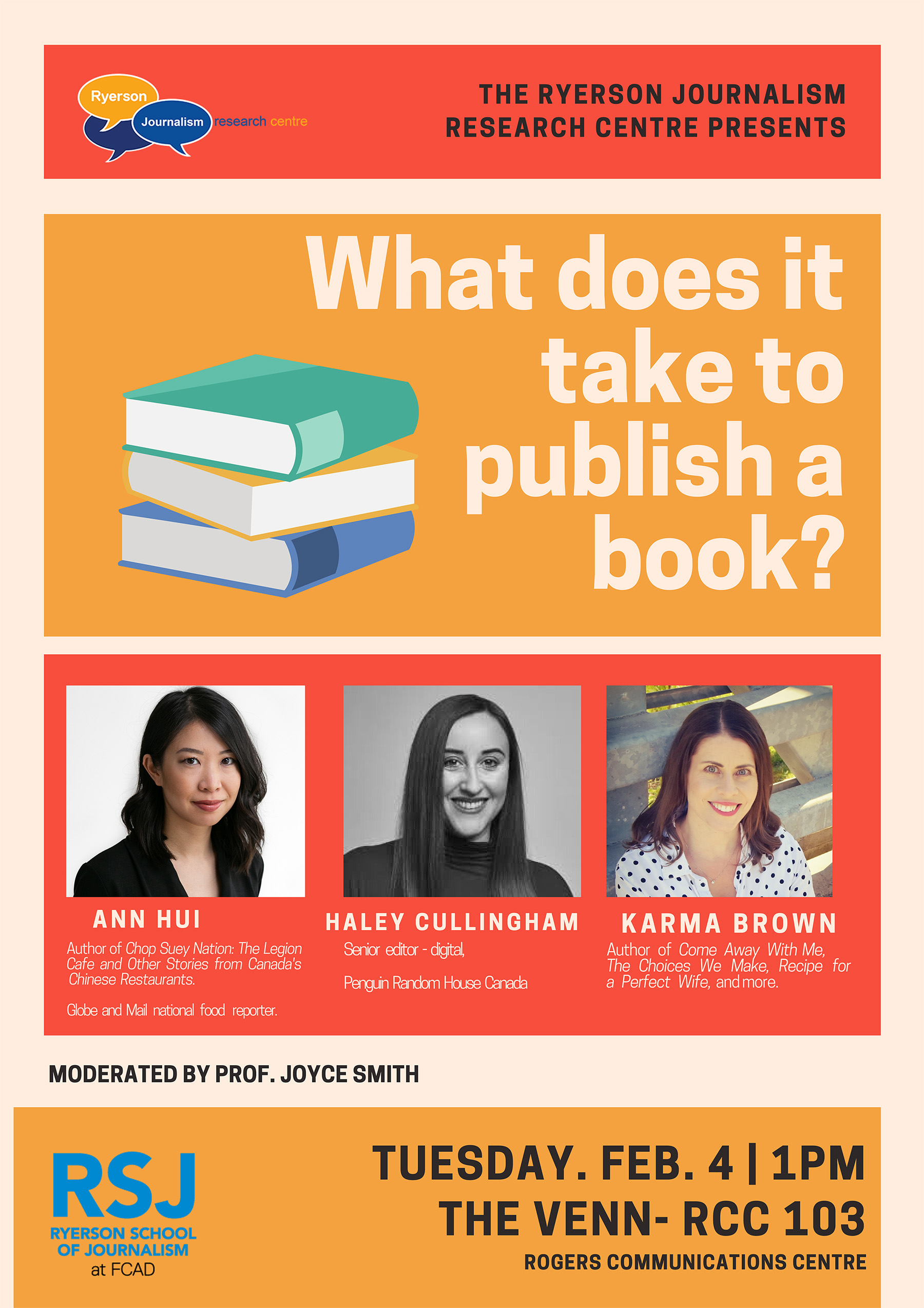 What does it take to publish a book? panel poster. 