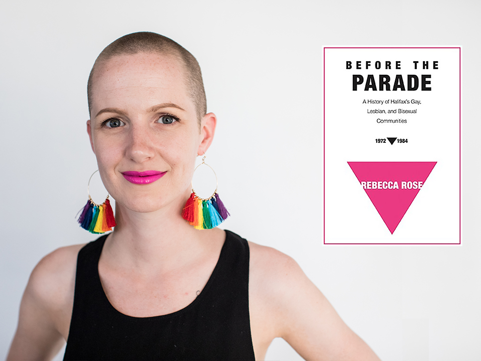 Photo of RSJ alum Rebecca Rose and her book "Before the Parade." Photo credit Lindsay Duncan.