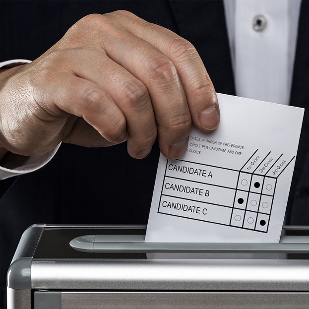 Ranked ballots let voters order candidates by preference.