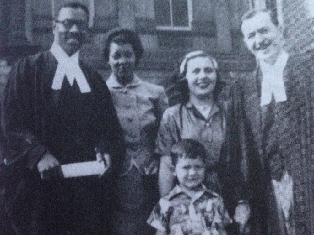 The Honourable Lincoln Alexander with others