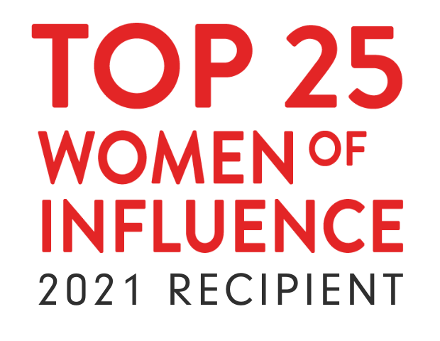 top 25 women of influence 2021 recipient