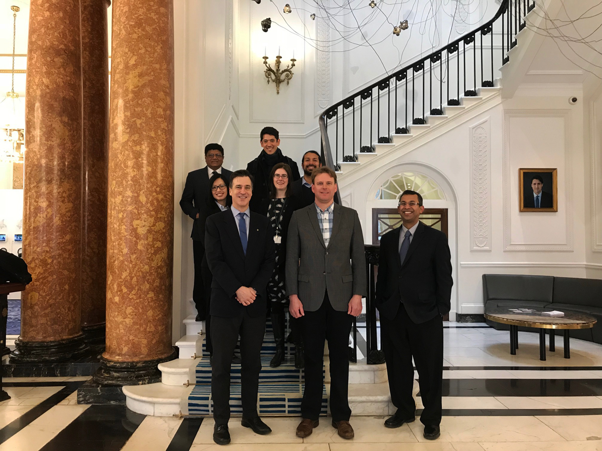 The NESTNet team at the Canadian High Commission in London, UK