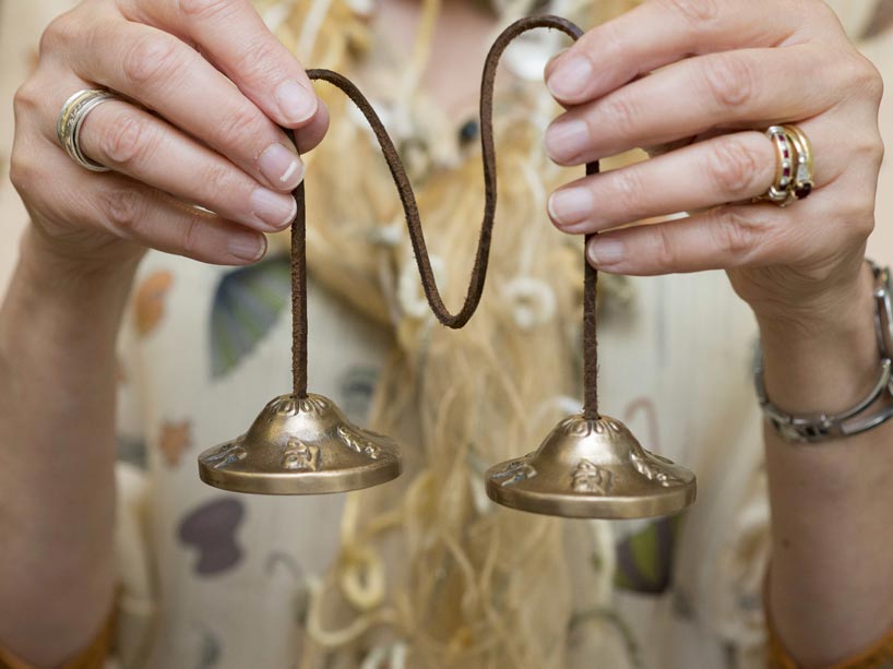 Mindfulness bells mark the beginning and end of brief mindful breathing practice