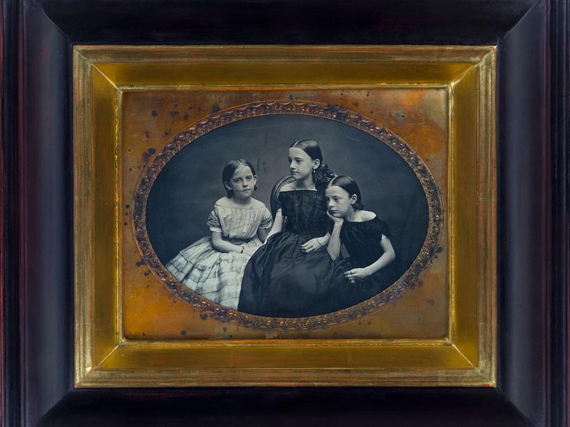 Portrait of three young girls