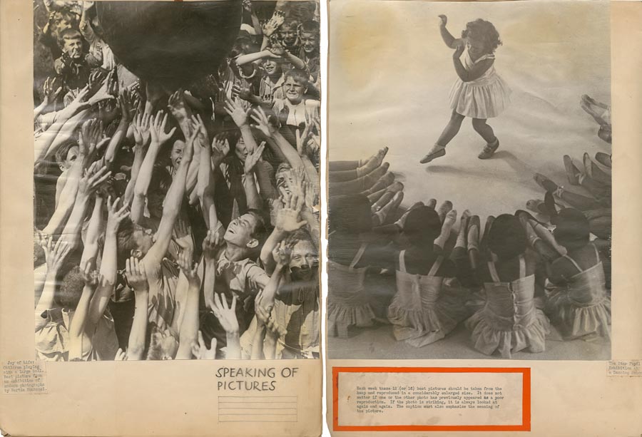 Two images are shown here: on the left is a group of people waving their hands in the air, and on the right, a young girl wearing ballet shoes performs with her classmates sitting around her
