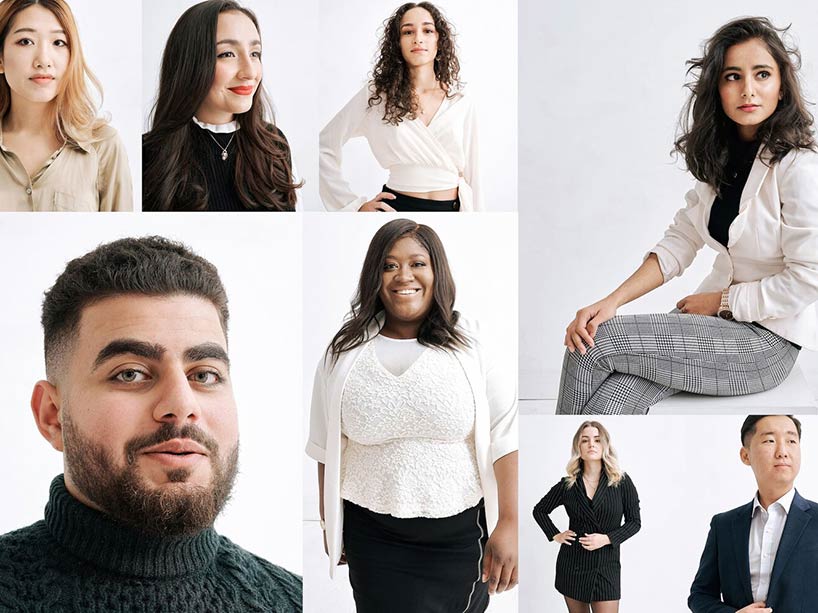 A composite of portraits of some of Ryerson’s 170 law students
