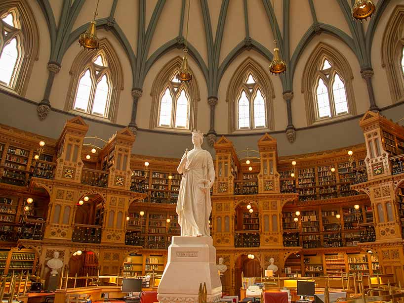 The Library of Parliament in Ottawa