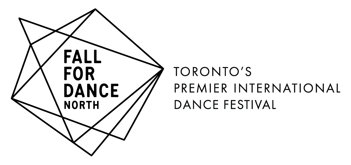 Geometric Logo reads "Fall For Dance North, Toronto's Premier International Dance Festival"