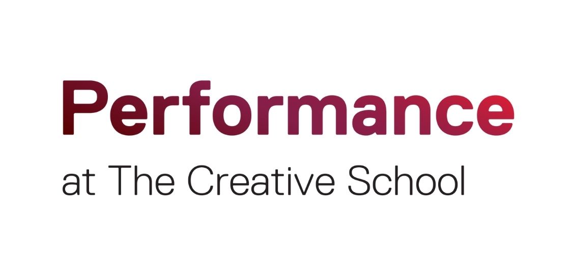 Performance at the Creative School Wordmark