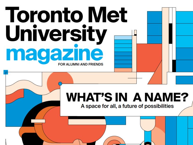 A cover of Toronto Metropolitan University Magazine