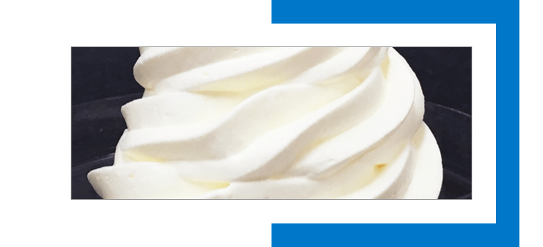 Example of Aeration in Ice Cream.