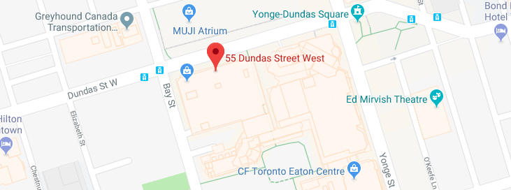 Google map of 55 Dundas Street West