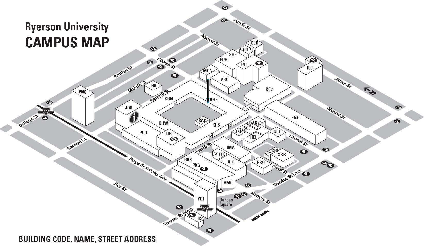 Ryerson University  Campus Map