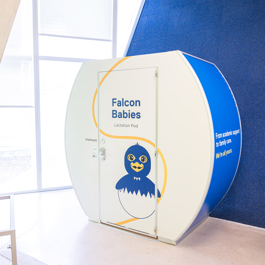 Exterior of the Infant Feeding Pod by the window in the SLC.