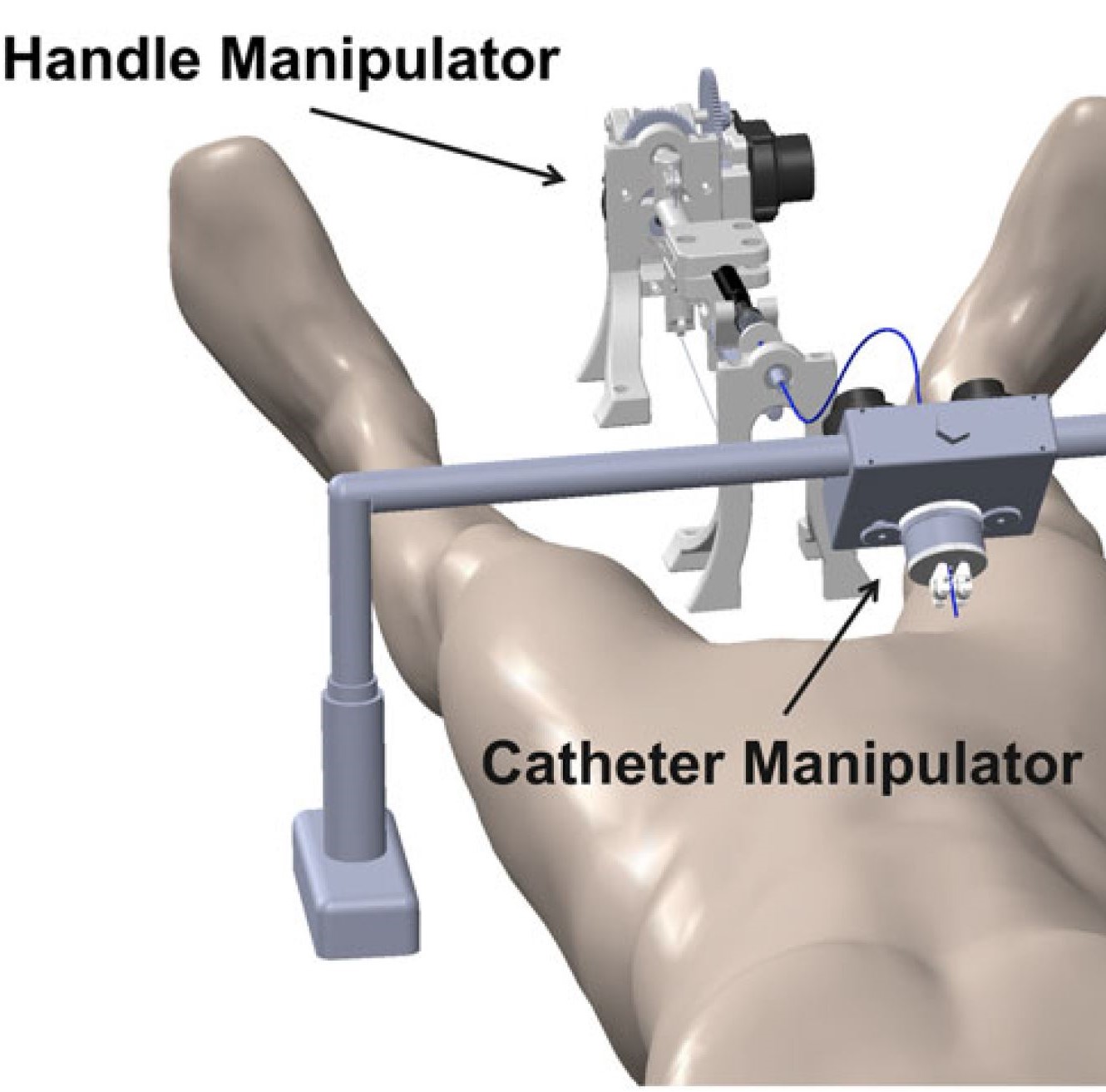 Robotic catheter navigation system illustration