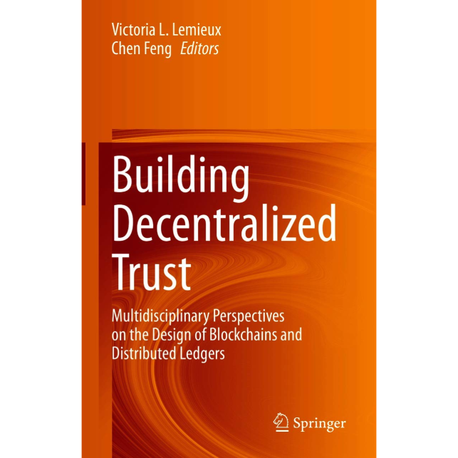 The cover of the book "Building Decentralized Trust" where the chapter "Balancing Security: A Moving Target" is found in 