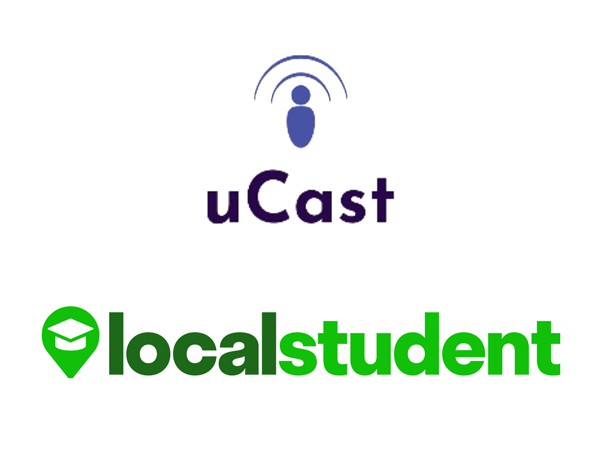 Logos for uCast and localstudent